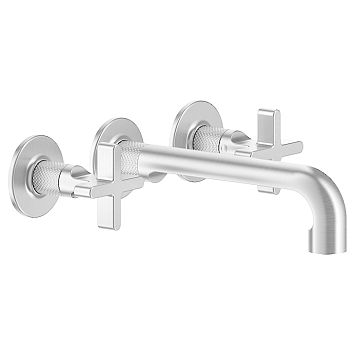 Gessi Inciso Встраиваемый смеситель для раковины на 3 отверстия с изливом 210-190мм (внешние части), хром