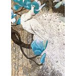 Художественное панно из мозаик Белый павлин на ветвях магнолии Art&Natura купить в Москве: интернет-магазин StudioArdo