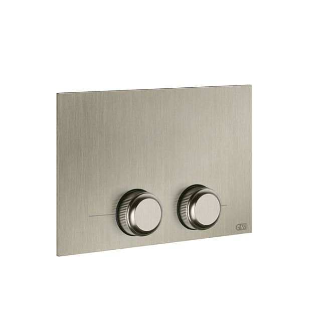 Gessi Venti20 Клавиша смыва для унитаза двойная, для инсталляций TECE, Finox Brushed Nickel