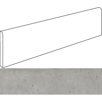 Italon Плинтус из керамогранита Avantgarde Silver 7,2x60 Battiscopa