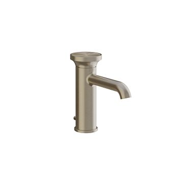 Gessi Origini Смеситель для раковины c донным клапаном, с отделочной вставкой, Finox Brushed Nickel