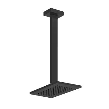 Gessi Rettangolo Верхний душ для потолочного крепления 216x140мм, высота от 115 до 1865мм, черный