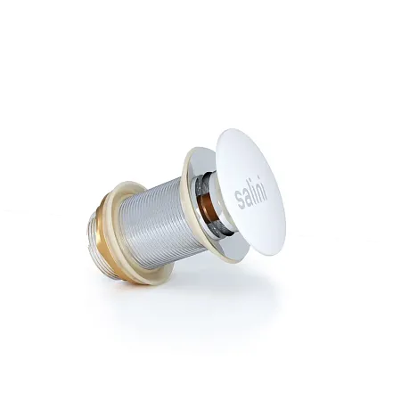 Salini  Донный клапан для ванны D 402 из материала S-Sense, цвет белый глянцевый