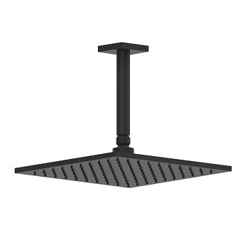 Gessi Rilievo Потолочная душевая головка шарнирная 250x250 мм на 1/2, nero XL