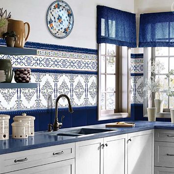Керамическая плитка Ceramica Ribesalbes Zocalo Cenefa Liso Azul 15x20