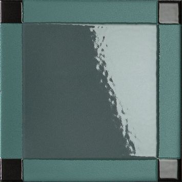 Mutina Керамическая плитка Homage to the Square Dash Evergreen 15x15x0,9