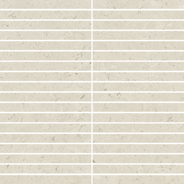Italon Керамогранитная мозаика Aura Stone White Strip 30x30x0,9 Матовая