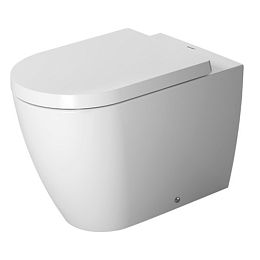 Duravit Me by Starck Унитаз напольный пристенный вариант,  включая крепление, сток горизонтальный, 4,5 л., 370x600мм, цвет: Белый купить в Москве: интернет-магазин StudioArdo