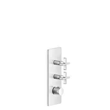 Gessi Inciso Встраиваемый термостатический смеситель на 2 источника, резьба 3/4 (внешние части), хром