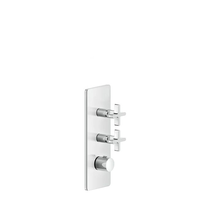 Gessi Inciso Встраиваемый термостатический смеситель на 2 источника, резьба 3/4 (внешние части), хром