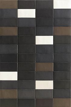 Mutina Керамогранит Lane Mono Black 7,9x16