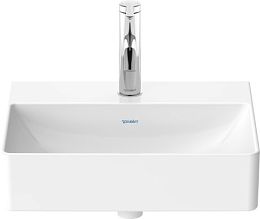 Duravit DuraSquare Раковина, 450x350xh140, отв для смес1, без перелива, включая выпуск с керамической крышкой, цвет: белый купить в Москве: интернет-магазин StudioArdo