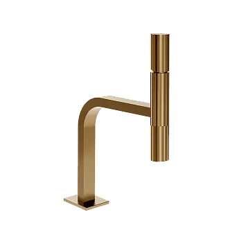 Gessi Incastri Смеситель для раковины, без донного клапан, цвет 726 Warm Bronze Brushed PVD