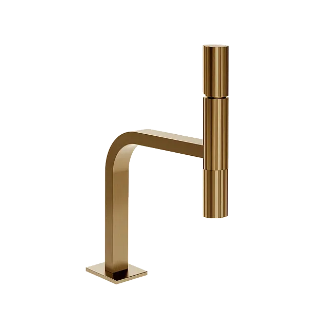 Gessi Incastri Смеситель для раковины, без донного клапан, цвет 726 Warm Bronze Brushed PVD