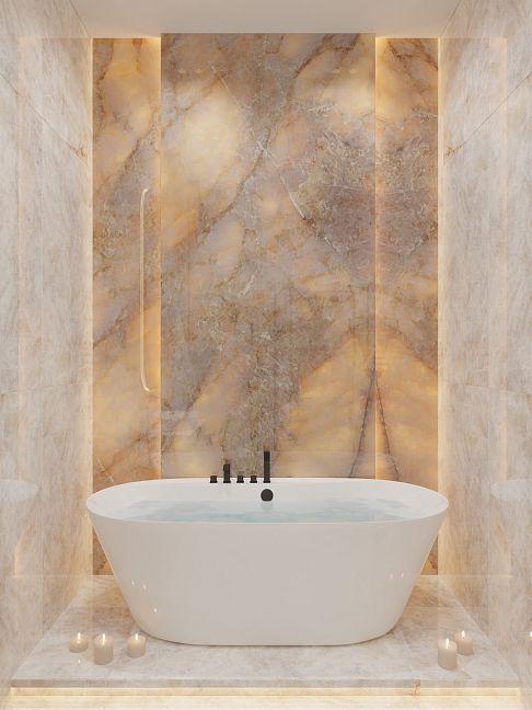 Emil Ceramica Керамогранит Tele Di Marmo Lumia Gold Ambra 120x278x0.65 Lappato