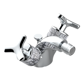 Смеситель для биде THG System Howlite на одно отверстие с поворотным аэратором и донным клапаном