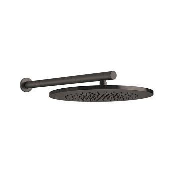 Gessi 316 Душевая головка шарнирная для настенного крепления на 1/2, 350мм, brushed black metal pvd