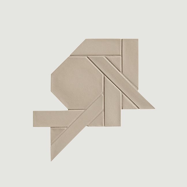 Mutina Керамогранит Weaving Ba Leng Grey 34,3x34,3 Matt