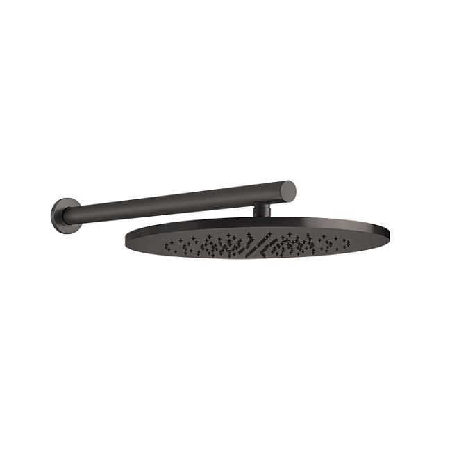 Gessi 316 Душевая головка шарнирная для настенного крепления на 1/2, 350мм, brushed black metal pvd