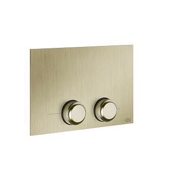 Gessi Venti20 Клавиша смыва для унитаза двойная, для инсталляций TECE, Brushed Brass PVD