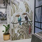Панно из стеклянной мозаики 15х15 Туканы 1300х3900 Art&Natura купить в Москве: интернет-магазин StudioArdo