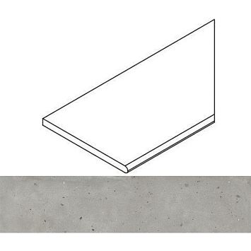 Italon Бордюр из керамогранита Avantgarde Silver Bordo 30x120 Round Dx