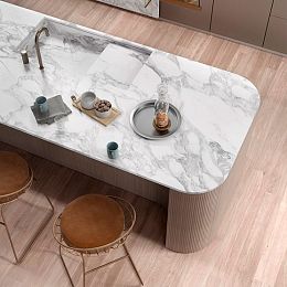 Керамогранит Infinity Marble Calacatta Magnifico Lucido Bookmatch random 160x320x6 купить в Москве: интернет-магазин StudioArdo