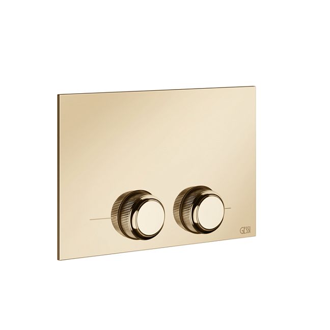 Gessi Venti20 Клавиша смыва для унитаза двойная, для инсталляций TECE, Warm Bronze PVD