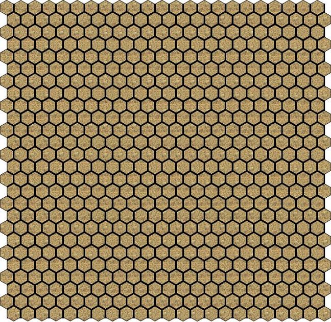 Микромозаика Sergio Savino Esagoni 28,5X30 Aurum