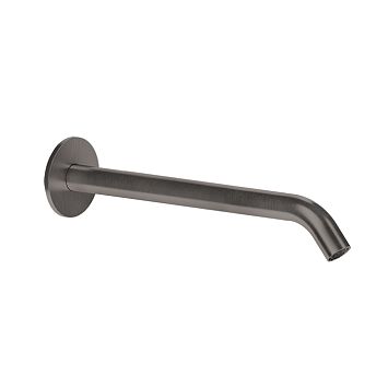 Gessi 316 Настенный излив 200мм на 1/2, комбинируемый с удаленным управлением (не входит в комплект), brushed black metal pvd