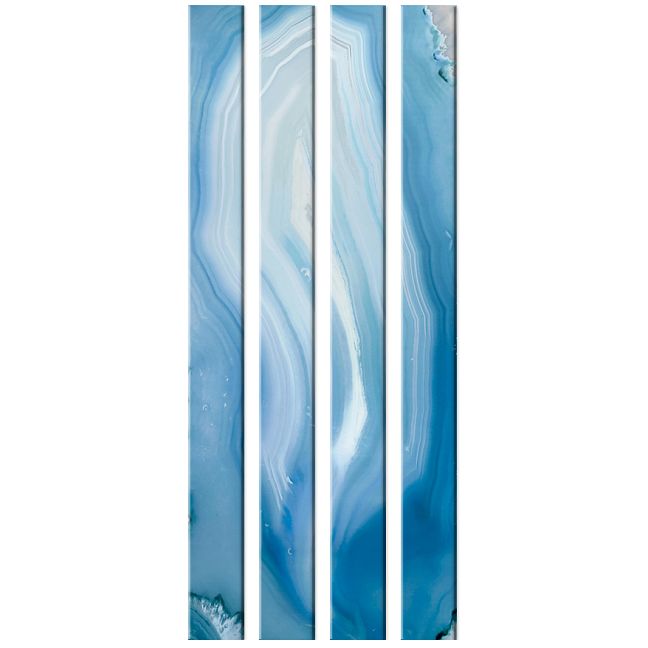Стеклянный профиль Sicis You Glass Agata Blue 26,2 x 300 x 6 мм