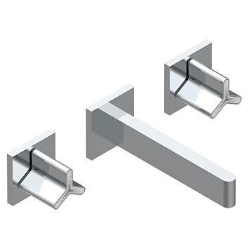 THG ICON-X TITANE Смеситель для раковины, настенный, цвет: хром