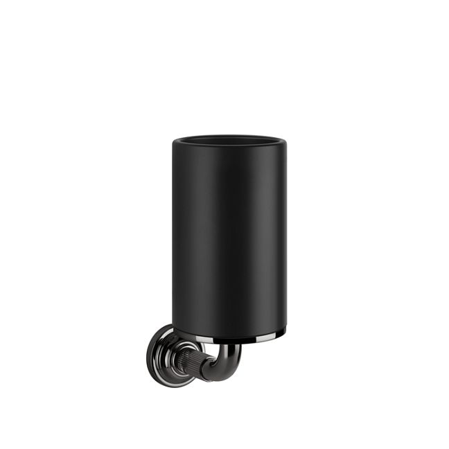 Gessi Venti20 Стакан подвесной, черный, фурнитура Black Metal PVD