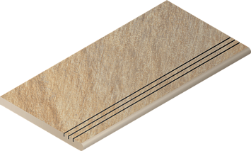 Italon Керамогранитная ступень District X2 Gradino Round Send 30x60 Grip