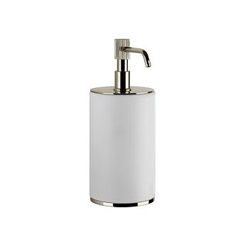Gessi Venti20 Дозатор для жидкого мыла настольный, белый, фурнитура Nickel PVD