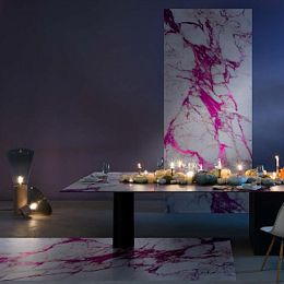 Стеклянная плитка Sicis Vetrite Electric Marble Cal Fuxia 138x290 купить в Москве: интернет-магазин StudioArdo