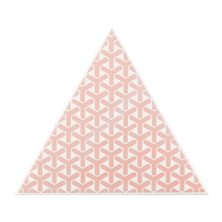 Керамическая плитка Petracers Triangolo Ypsilon Rosa Su Bianco 17x17