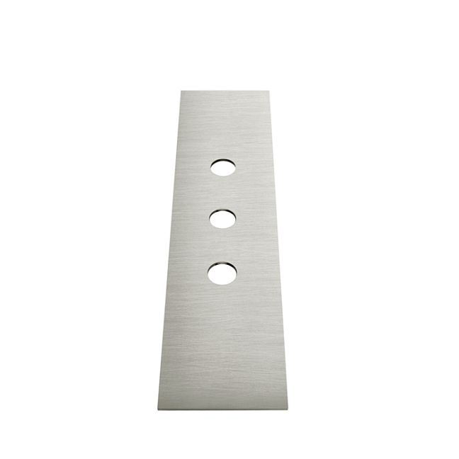 Gessi 316 Пластина на 3 отверстия для монтажного бокса, steel brushed