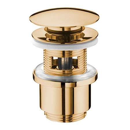 Nicolazzi Complementi Сливной донный клапан;1/4 ldquo;clic-clac,  с переливом,  цвет: золото 24к