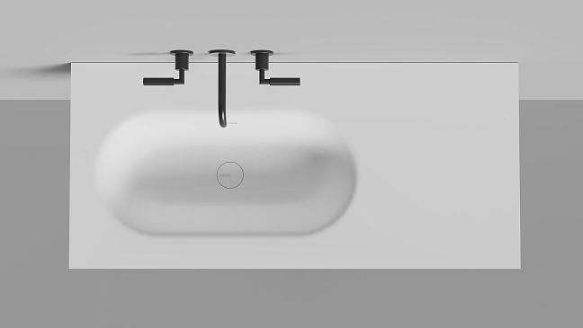 Раковина столешница Onda FLOW OVAL 72