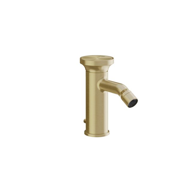 Gessi Origini Смеситель для биде с донным клапаном, в компл с отделочн вкладкой., Brushed Brass PVD