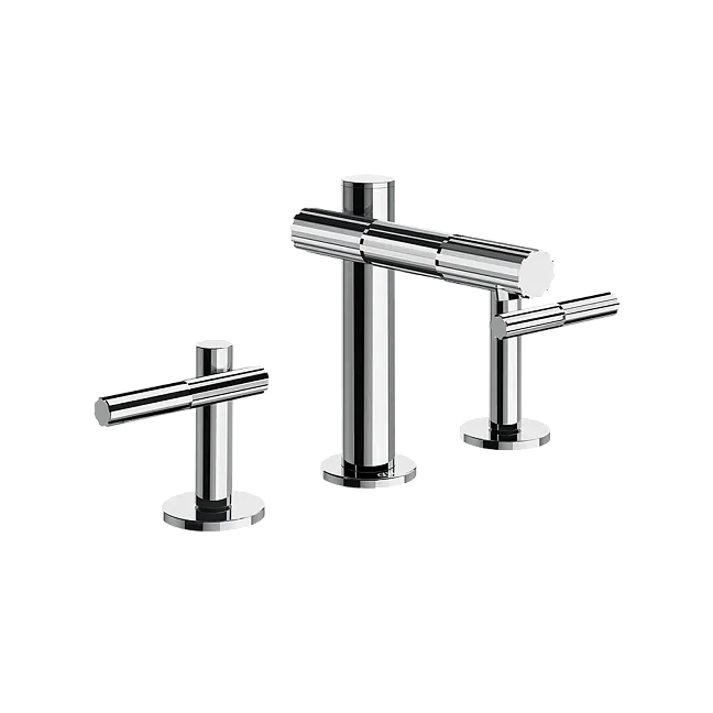 Gessi Incastri Смеситель для раковины на три отверстия, без донного клапан, цвет 031 Chrome