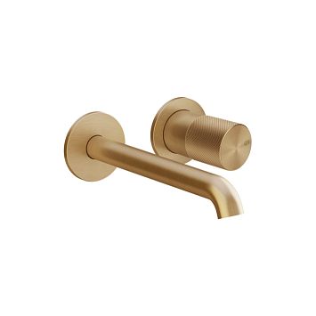 Gessi Habito Diamantato Смеситель для раковины настенный встраиваемый, однорычажный, Warm Bronze Br. PVD