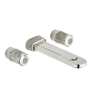 THG CORVAIR FIOR DI BOSCO Смеситель для раковины настенный, c 2 вентилями, внешняя часть, цвет: хром