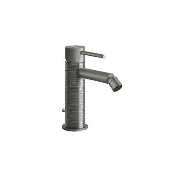 Gessi 316 Смеситель для биде на 1 отверстие, с донным клапаном, излив 118мм, steel brushed