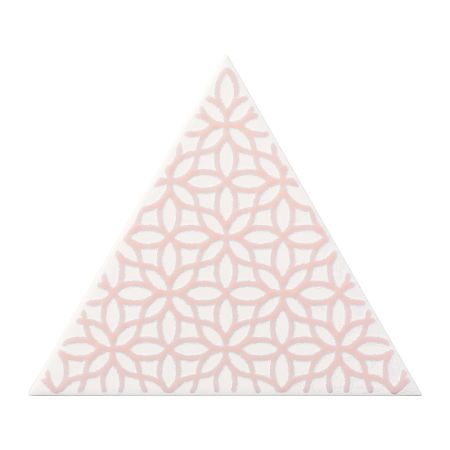 Керамическая плитка Petracers Triangolo Gipsy Rosa Su Bianco 17x17