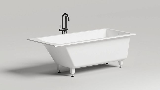 Ванна встраиваемая Cascata KIT 170x70, матовая, покраска по RAL полностью