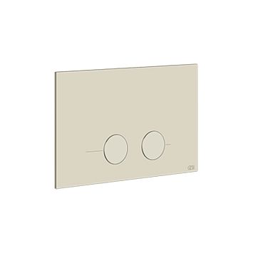 Gessi Клавиша смыва для унитаза, двойная, для систем инсталляций Geberit Sigma8 и Sigma12, Brushed Brass PVD