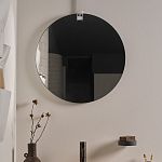 Cielo Catini Зеркало d-60см одностороннее, окантовка черная матовая купить в Москве: интернет-магазин StudioArdo
