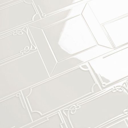 Керамическая плитка Etruria Design Art Deco Vectorframe C White 1° Scelta 12,5x25